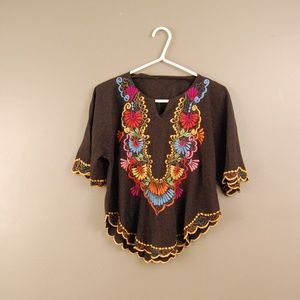 Huipil Embroidered Top